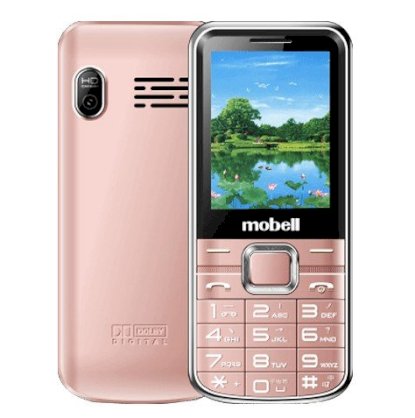 Điện thoại Mobell M389 (Vàng hồng)