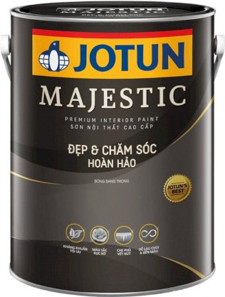 Sơn nội thất Jotun majestic đẹp & chăm sóc hoàn hảo 5l