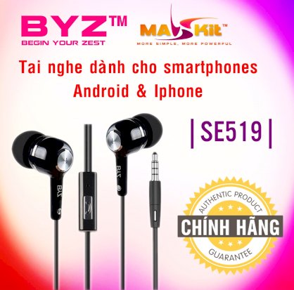 Tai nghe Byz Se519 chính hãng G Jack 3.5mm