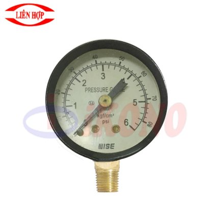 Đồng hồ đo áp suất Wise P110 1.1/2" 40A, 6 kg