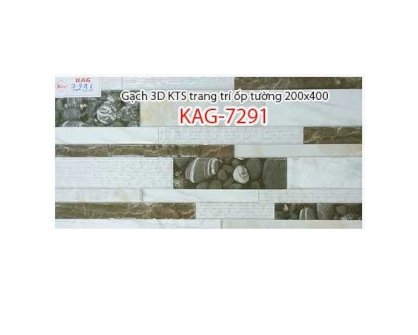 Gạch 3D KTS trang trí ốp tường 200x400 Kiến An Gia KAG-7291