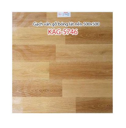 Gạch vân gỗ bóng lát nền 500x500 Kiến An Gia KAG-5746