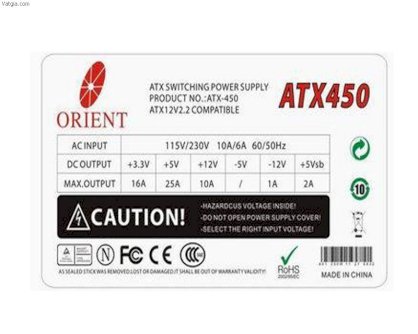 Nguồn Orient ATX 480w