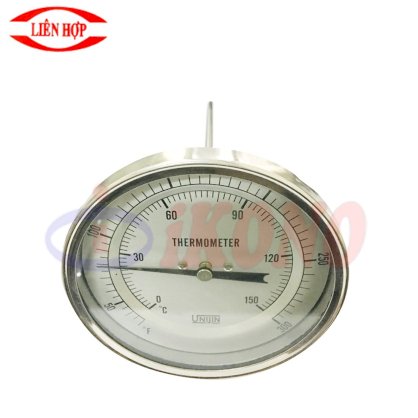 Đồng hồ đo nhiệt độ inox 316 UNIJIN 4" 150oC