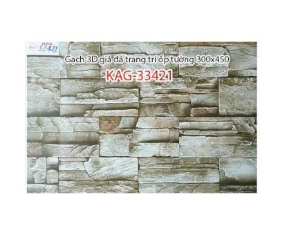 Gạch 3D giả đá trang trí ốp tường 300x450 Kiến An Gia KAG-33421