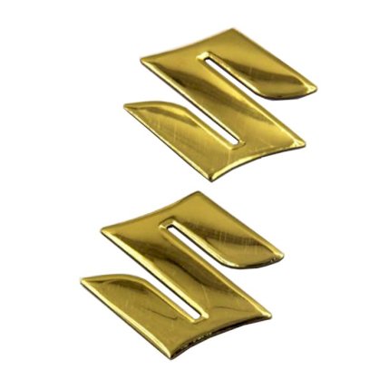 Tem logo Suzuki nổi dán trang trí xe (vàng)