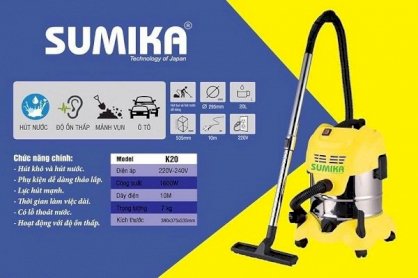 Máy hút bụi khô và ướt Sumika  K20