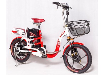 Xe đạp điện Draca Navi F4 18inh (Đỏ - trắng)
