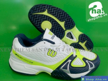 Giày thể thao nam Wilson trắng xanh lá AVK02