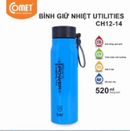 Bình giữ nhiệt Comet Utilities 520ml CH12-14 (Xanh dương)