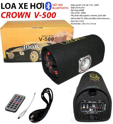 Loa nghe nhạc Bluetooth Crown V-500