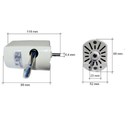 Mô tơ máy may 220VAC-120W ( Tốc Độ 7000 Vòng)