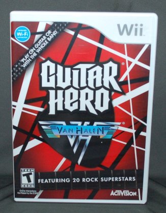 Đĩa game gốc máy Wii hệ Mỹ US Guitar Hero: Van Halen