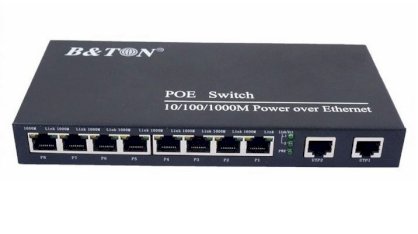 POE Switch Bton BT-6010GE 8 port 10/100/1000Mbps