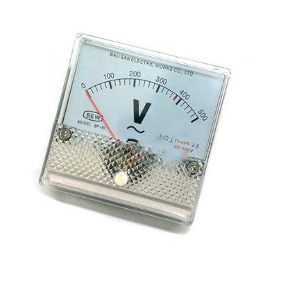 Đồng hồ đo vôn kế xoay chiều BEW 8x8x3.5Cm - Loại 0-500VAC