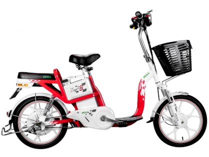 Xe đạp điện Pega Zinger Color 3 (đỏ trắng)