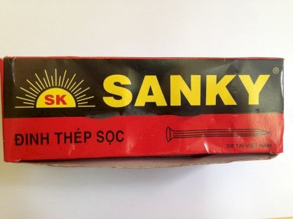 Đinh thép vàng Sanky 1F6, 2F3, 3F, 4F, 5F hộp 500G