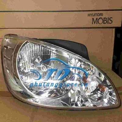 Đèn pha phải hyundai getz 1.1 Mobis 921021C505