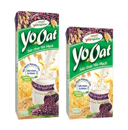 Sữa chua yến mạch YoOat - Nếp cẩm nguyên cám 110ml