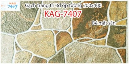 Gạch trang trí sân vườn Kiến An Gia KAG-7407 20x40cm