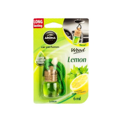Tinh dầu nước hoa ô tô Aroma Car Wood 6ml - Lemon (hương chanh)