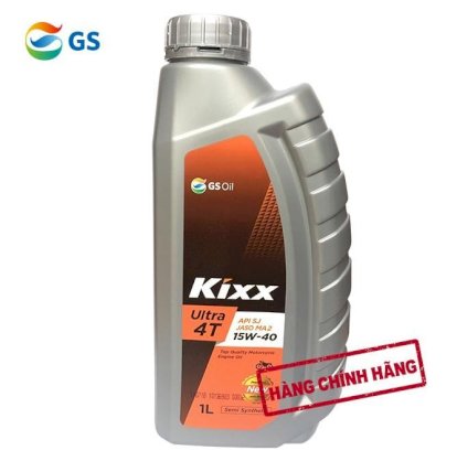 Dầu xe gắn máy 4 thì bán tổng hợp KIXX ULTRA 4T 15W/40 1 lít