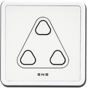 Công tắc đèn 3 nút SNB-ZB86R-RE-3G