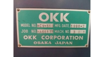 Máy phay CNC OKK MCV660