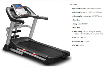 Máy chạy bộ gia đình Treadmill Shua T5481