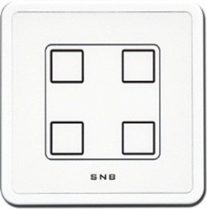 Công tắc đèn 4 nút SNB-ZB86R-RE-4G