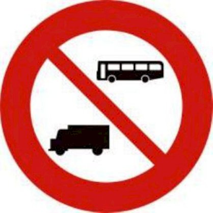 Biển báo hiệu giao thông cấm 107 cấm ôtô khách và ôtô tải