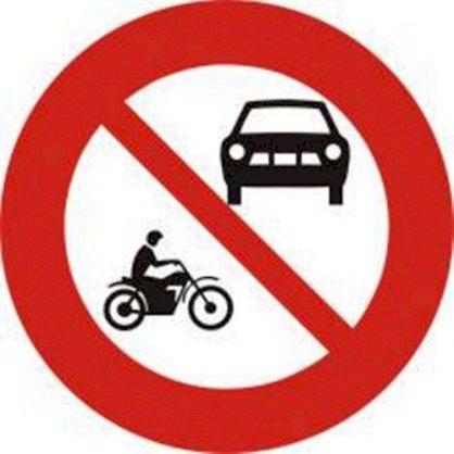 Biển báo hiệu giao thông cấm 105 cấm ôtô và môtô
