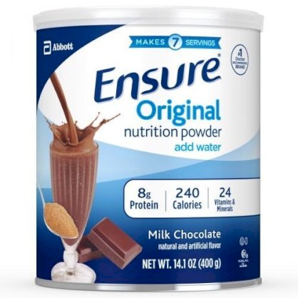 Sữa bột Ensure 400g huơng sô cô la - Abbott Hoa Kỳ