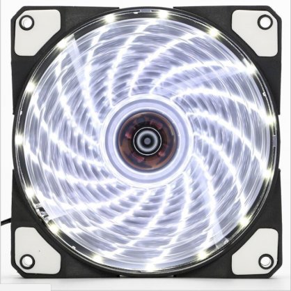 Combo 2 fan case Coolman 12cm 15 Led white