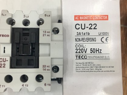 Contactor TECO CU-22 220V 3 pha