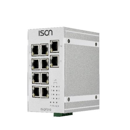 Switch công nghiệp 10 cổng Ethernet DIN-Rail Unmanaged Layer 2 IS-DF310 Series