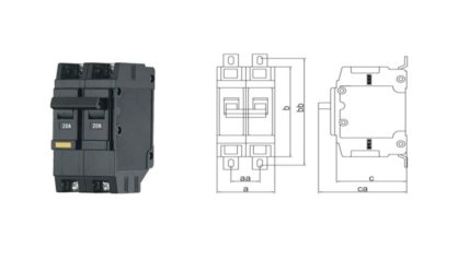 Cầu dao chống dòng rò ELCB 2 Pha Taishiba NVL-50U 10.15.20.30.40.50AT 10kA