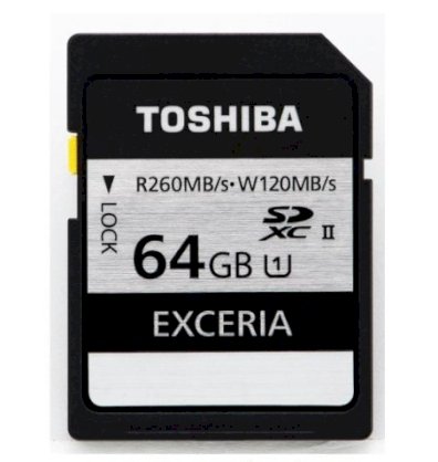 Thẻ nhớ Toshiba EXCERIA SDXC 64GB UHS-II 260/120MB/s