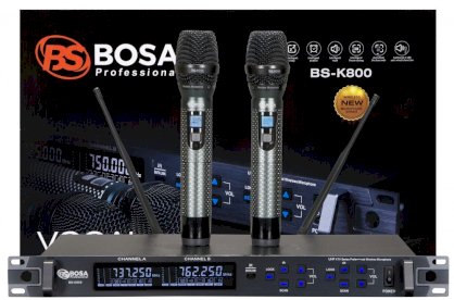 Micro không dây karaoke Bosa BS K800 (Màu đen)