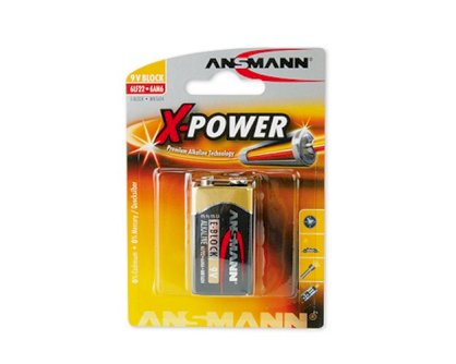 Pin 9v Alkaline ANSMANN X-Power E-Block vỉ 1 viên