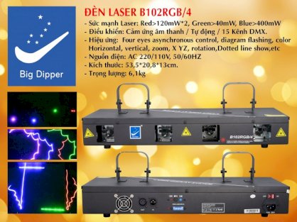 Đèn laser B102 RGB/4