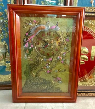 Đồng hồ đôi chim Công (50 x 70cm )