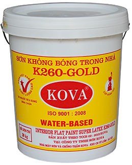 Sơn nước trong nhà trắng Kova K203 5kg