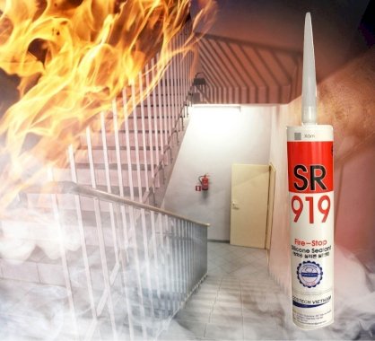 Keo silicone chống cháy SR919