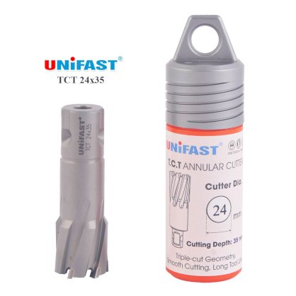 Mũi khoan từ UniFast TCT 24x35 (Ø24mm, sâu 35mm)