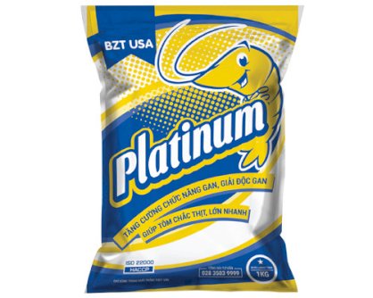 Platinium: tăng cường chức năng gan và giải độc gan cho tôm