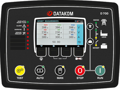 Bộ điều khiển đồng bộ hóa máy phát điện tiên tiến Datakom  D-700
