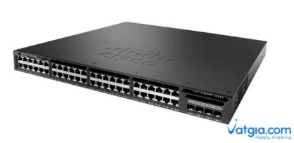 Switch Cisco WS-C3650-48TD-E 48 10/100/1000 Ethernet and 2x10G Uplink ports, with 250WAC power supply, 1 RU, IP Services
