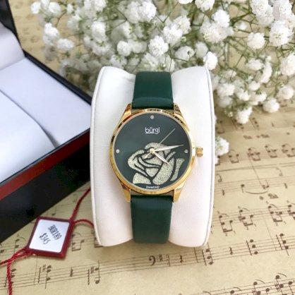 Đồng hồ nữ Burgi Bur189 xanh lá