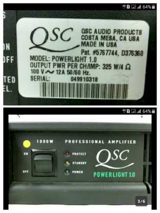 Amplifier QSC PowerLight 1.8